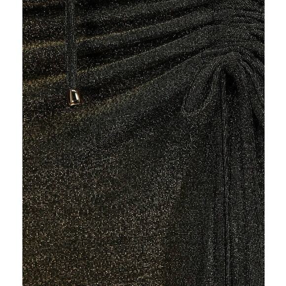 New Free People x Lenni The Label Alibi Maxi Skirt $149 XS Black/Gold Metallic - Picture 6 of 8